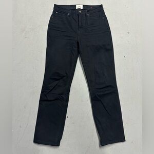 Sezane Womens Brut Sexy Slim Noir Black Button Fly Jeans Size 36